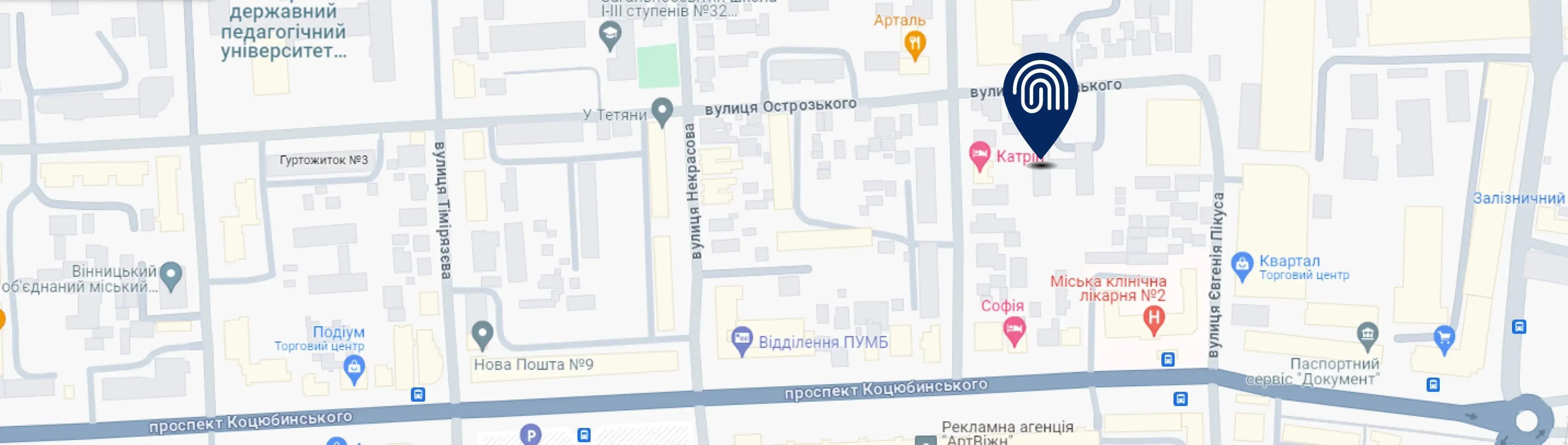 Місцезнаходження OneTouch